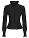 SCARLET DARKNESS Vintage Chemisier Femme Chic Volant Manche Longue Blouse Victorienne Gothique Steampunk Noir S SL61-1