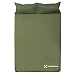 Winterial Double Self Inflating Sleeping Pad with Pillows, Camping, Backpacking, Travel, 2 Person
