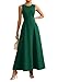 PRETTYGARDEN Women's Maxi Dress Summer Wedding Guest 2026 Spring A Line Long Tank Flowy Modest Sleeveless Cocktail Dresses (Dark Green,Medium)