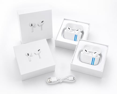 Image of MKS TWS Wireless Earbuds, Aura White, HD Stereo Sound, Smart Touch Control, 10 Hours Playback, Low Latency, with Charging Case