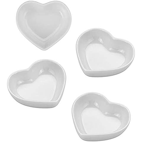 BigNoseDeer Cute Heart-Shaped Sauce Dish Set Cover