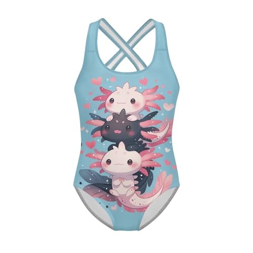 Yzaoxia One Piece Bathing Suits for Girls Swimsuits Kids Swimwear Summer Beach Swim Suit 5-14Y