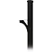 Salsbury Industries 4835BLK Designer In-Ground Mounted Decorative Mailbox Post, Black