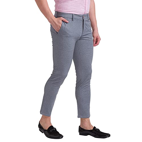Image of Parx Cotton Black Casual Trouser for Men
