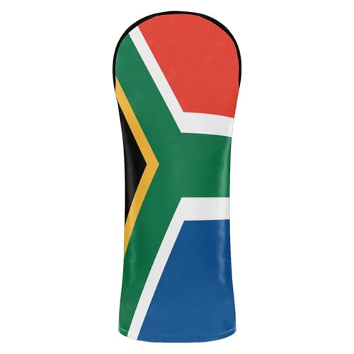 Golf Head Cover Set South Africa Flag Headcover with Number Tags for Driver Golf Gifts