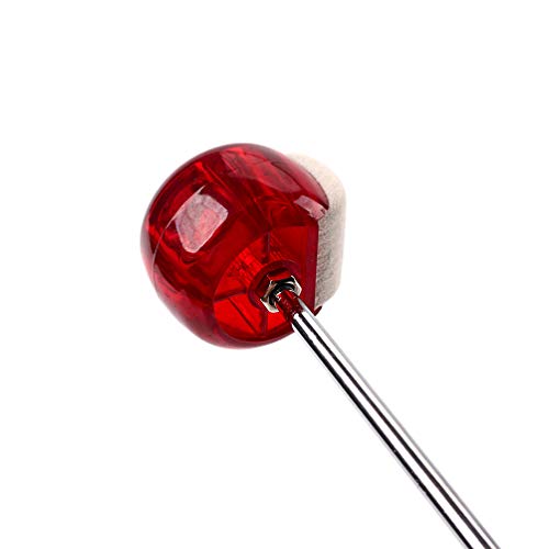 Martillo para batería Drum Drum Hammer con cabeza de goma, accesorio ligero para percusión, color rojo miniatura 2