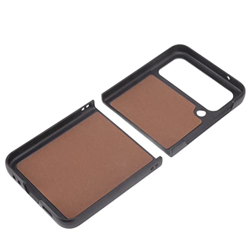 Rankomu Läderfodral för Samsung Galaxy Z Flip 4 - Svart, Vikbar Skärm