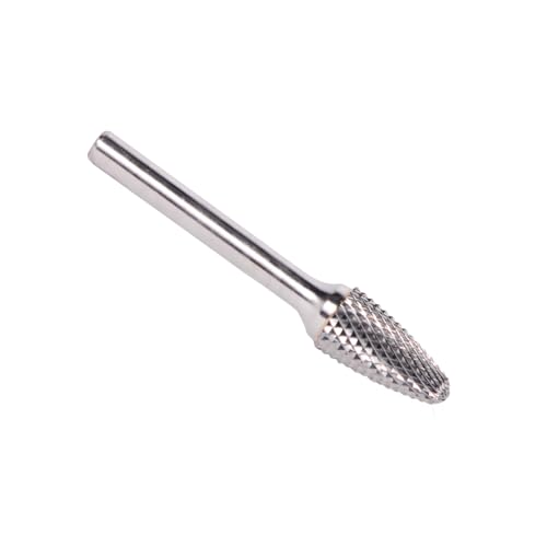 Image of Drill America SF-11 Carbide Burr /Rotary File Tree Radius End Double Cut for Die Grinder 1 /8 inch Dia. x 1 /2 inch Cut Length with 1 /4 inch Shank and 2 inch Overall Length, DUL Series