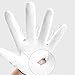 Oyolan Left Hand Genuine Leather Golf Glove Unisex Thin Sheepskin Outdoor Sport Stylish Wear Resistant Breathable Soft White Small