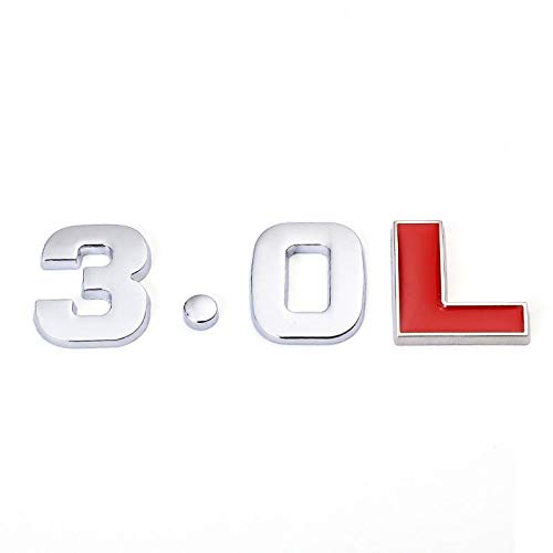 Autocollant 3D Métal Logo Pour Coffre Voiture - Noir - 8.5x2.5 Cm - Compatible 1.4, 2.0, 3.0 T Etc. - 10