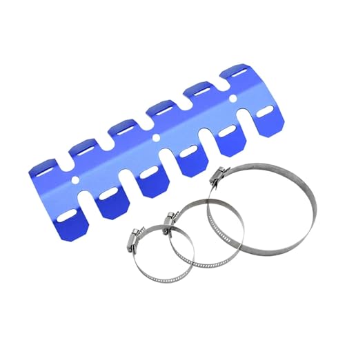 Componente antiescaldaduras de escape universal y protector térmico moto 2