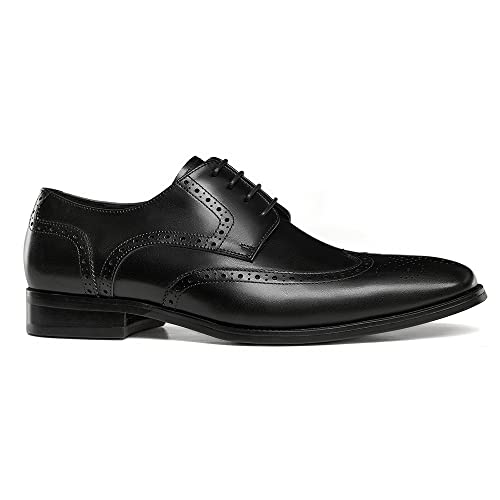 Image of GIFENNSE Men's Oxford Shoes | Mens Dress Shoes | Mens Formal Shoes | Lace Up Dress Shoes