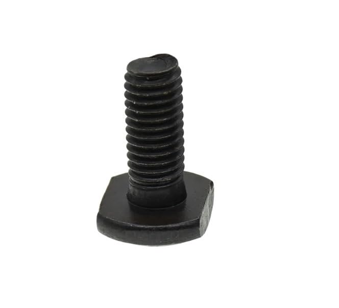 Viti, M6 M8 M10 in acciaio al carbonio a forma di T, punzonatrice, vite filettata, asta filettata, per bulloni con testa a T (M10 25 mm (10 pezzi)