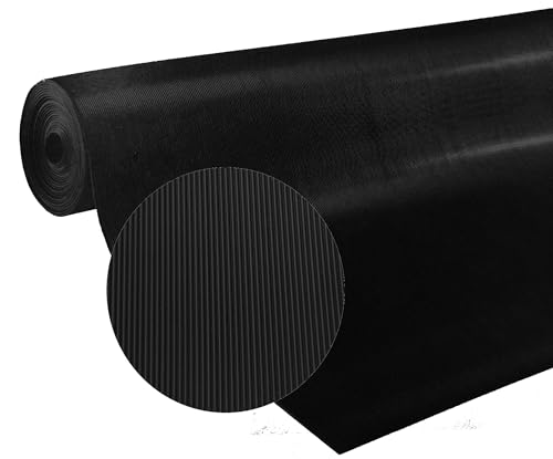MERTEX Gummi Feinriefenmatte Meterware Gummiläufer Antirutsch Schutzmatte Kofferraummatte schwarz (Feinriefe, ca. 100 x 50 cm) MERTEX Gummi Feinriefenmatte Meterware Gummiläufer Antirutsch Schutzmatte Kofferraummatte schwarz (Feinriefe, ca. 100 x 50 cm)