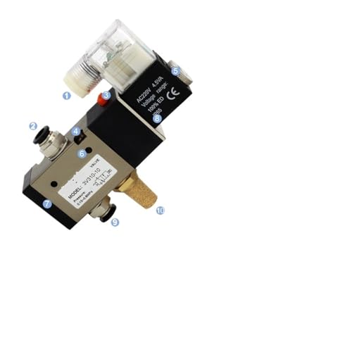 Válvula solenoide 3V310-10 para solucionar caídas de presión en aire comprimido 3