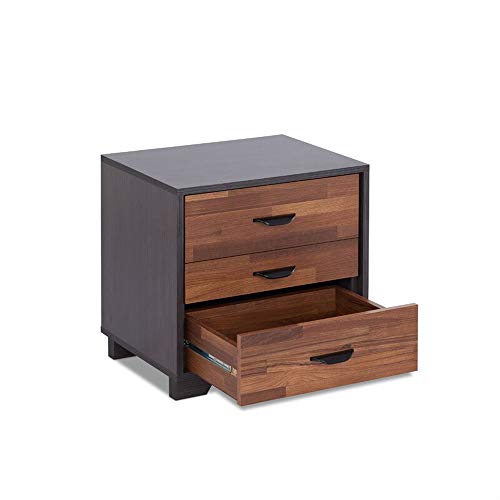 Depointer 3 Drawers Nightstand,Wood Bedside Storage Cabinet, Accent End Side Table Chest, Perfect for Home Furniture, Bedroom Living Room Accessories - Image 4