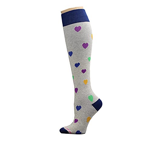 Image of Dr. Motion 3 Pairs Light Summer Bright Fun Graduated Compression Women's Knee-Hi Socks