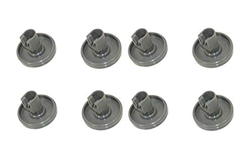 Find A Spare Dishwasher Lower Basket Wheel 8 Pack For Zanussi AEG Electrolux Arthur Martin ESL6115 ZSF6128 ZSF6120 Grey Lower Basket Wheel (8 Pack)