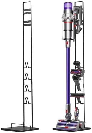 Foho Vacuum Stand, Stable Metal Storage Bracket Stand Holder Compatible for Dyson Handheld V6 V7 V8 V10 V11 V15 DC30 DC31 DC34 DC35 DC58 DC59 DC62 Cordless Vacuum Cleaners & Accessories & Attachments
