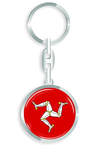 Aprom Isle of Man RD - Portachiavi in metallo con