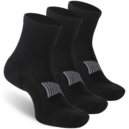 Image of 3 Pairs 90% Merino Wool Ankle Socks, Thin All-Season Casual Soft Breathable for Men Women