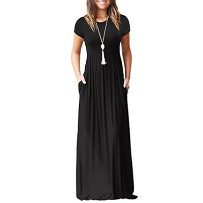 plain black maxi dress uk