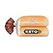 Oroweat Keto Bread, 8 Count, (1.5 oz Each), Soft White Hot Dog Buns, 12 oz Bag