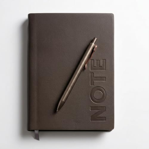 Image of A5 Premium Leatherette Diary Notebook with Metal Pen, Ruled Journal for Office Meetings, Daily Planner, Business Notebook, Writing Journal, Work Organizer, Executive Notebook for Men & Women