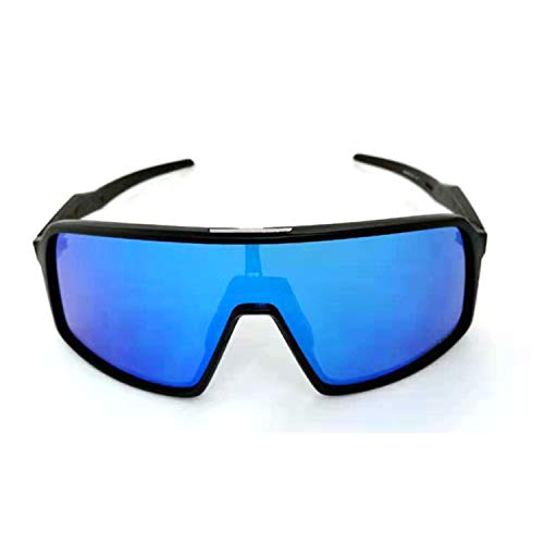 Cao Lunettes De Sport De Cyclisme En Plein Air Lunettes De Soleil Polarisées Pare-Soleil Miroir Lunettes De Vélo Conducteur Miroir De Conduite Film Rouge argenté Cadre Blanc 3 lentilles
