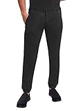 Healing Hands Men's Scrub Jogger Pants Dante with 4 Pockets, 2-Way Stretch, and Durable Fabric 9301, Black,MT