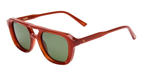 I-SEA Women's Sunglasses - Ruby (GINGER/GREEN POLARIZED), 48mm2