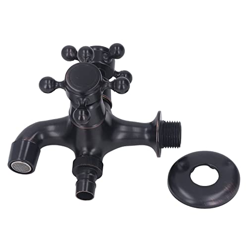 Grifo de lavabo de latón de montaje en pared YWBL-WH con acabado robusto de alta gama 6