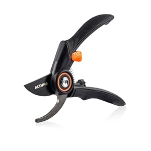 Altuna – Tijera de Poda Profesional – Ultraligera y Ergonómica – Corte Bypass de 20mm – Acero al Carbono con Recubrimiento Antioxidante – Incluye Funda Protectora con Enganche – J410