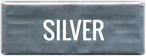 Miniatura 2 de Lámina de barra de caramelo para envolver barras de caramelo de chocolate - plata