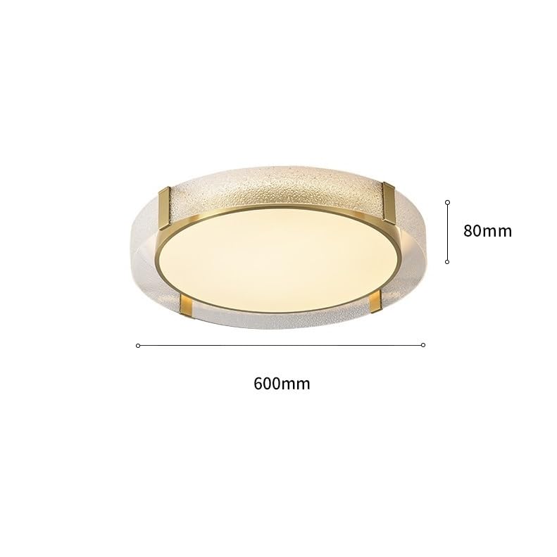 Plafonnier décoratif en cuivre véritable pour éclairage de plafond résidentiel - 2