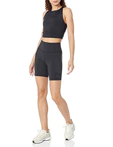 Amazon Essentials Womens Active Sculpt Moisture-Wicking High Waist Biker Shorts with Pockets4