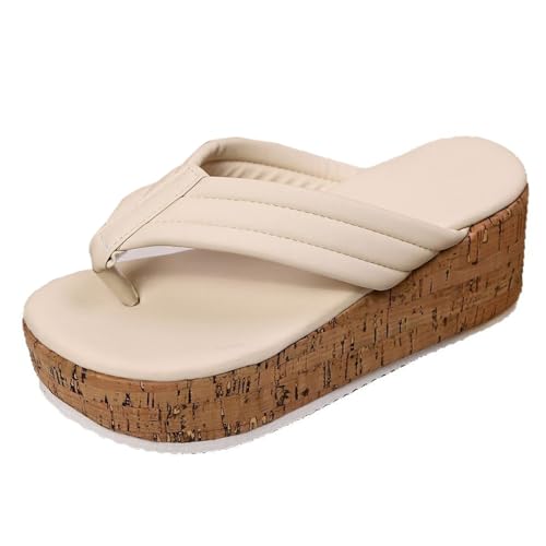 Chaussure été confortable blanche à plateforme pour vos journées détente