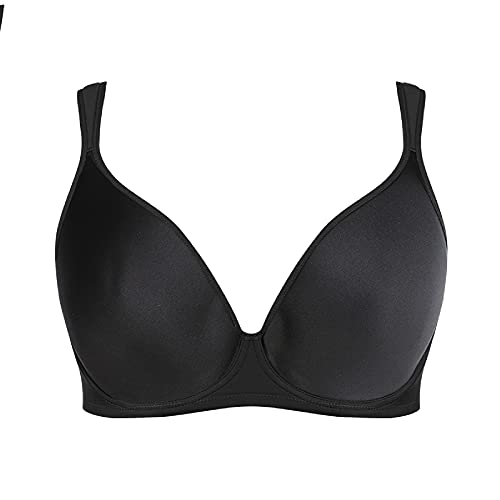 Soutien-gorge rembourré pour femme 95E push-up noir : lingerie respirante et confortable