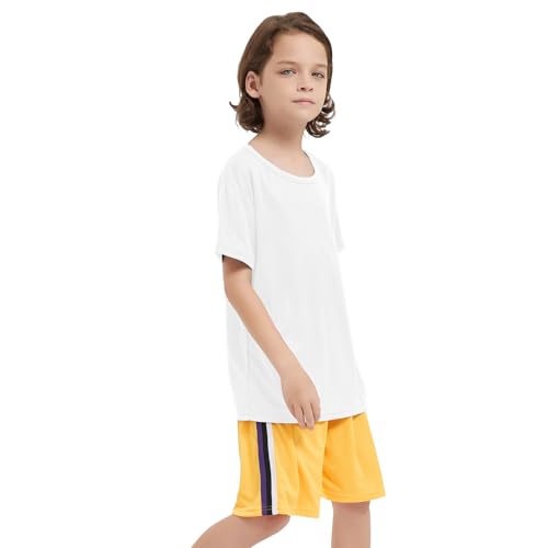Image of 6 Pack Boys Mesh Athletic T-Shirts Kids Youth Quick Dry Short Sleeve Tops