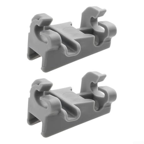 Clip de repuesto para lavavajillas 00611474 y modelos compatibles, juego de 2 abrazaderas de plástico diseñadas para un uso duradero con varias marcas de lavavajillas