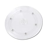 QOXEZY Tocadiscos giratorio de plástico Lazy Susan para almacenamiento de cocina, base giratoria de 360 grados con rodamientos de bolas, antideslizante, para armario, bricolaje, 10-30 cm