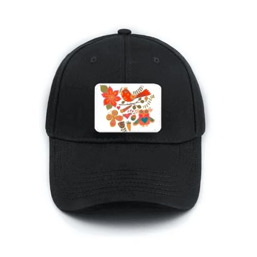 Fashion chapeau classique noir brodé d'animaux et fruits art déco aux finitions soignées et durables