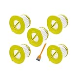 5個入り 交換用ウォッシャブルフィルター、Ryobi PCL704K PCL705K PCL705B PCL700 掃除機フィルター スペアパーツ対応