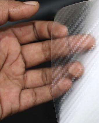 Image of Compatible with Apple iPhone 16 Back Skin Sticker /Vinyl wrap /Protective Film Mobile Skin Carbon Fiber Transparent by Candeal Mizhan (only Back)