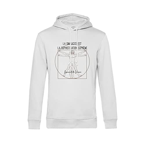 Sweat à Capuche La Simplicité De Vinci en coton confortable pour homme et femme