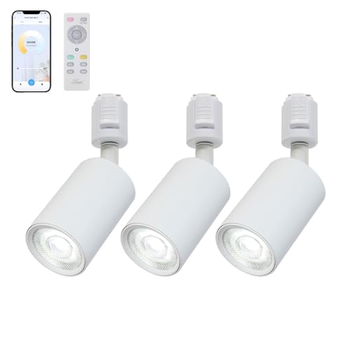 OFFERUP Wi-Fi�Ή� �X�}�[�g�X�|�b�g���C�g LED �X�|�b�g���C�g �������F �A�v��/�����R������ Alexa�Ή� Google Home �Ή� �X�}�z���� 10W�i�z���C�g�i�A�v������+�����R������j,3��+1�����R���j