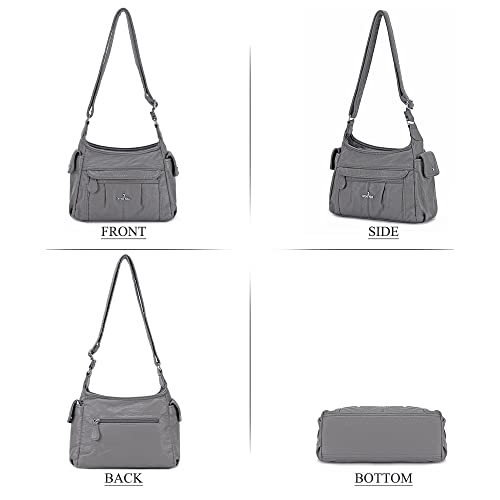 Image of Angel Kiss Crossbody Bags for Women, Ladies Shoulder Handbags and Purses Medium Faux Leather Pocketbooks | Ladies