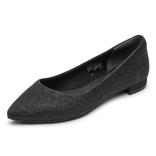Ballerines Rockport Femme Total Motion Adelyn en cuir souple noir