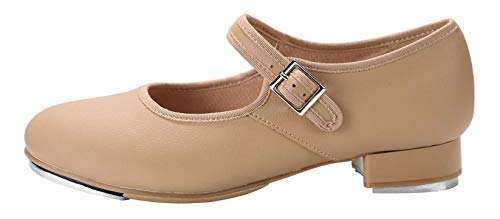 Image of Linodes Unisex PU Leather Easy Strap Tap Shoe Dance Shoes for Women and Men's Dance Shoes-608