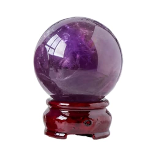 Sphère d'améthyste de 40mm pour harmoniser et décorer votre entrée - 4